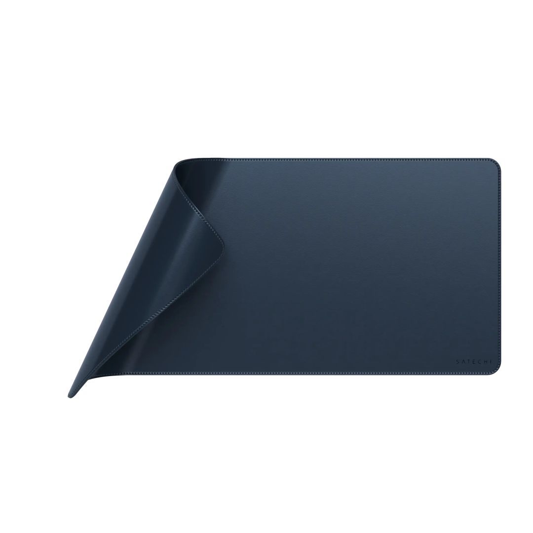 Satechi Vegan-Leather Premium Desk Mat Egérpad Blue