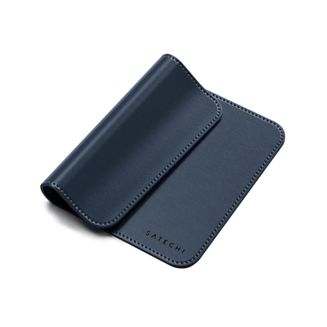 Satechi Vegan-Leather Premium Mouse Pad Blue