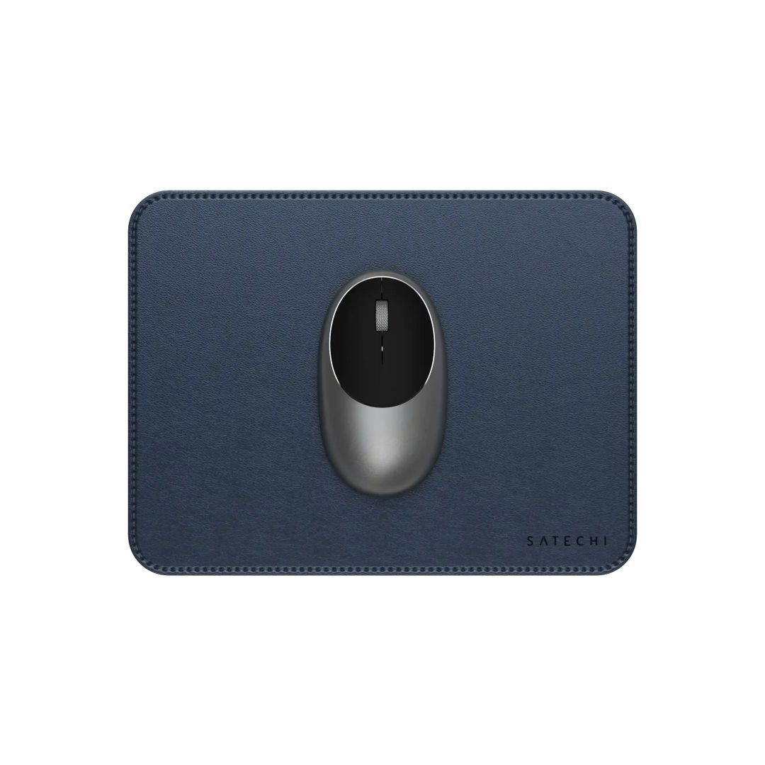 Satechi Vegan-Leather Premium Mouse Pad Blue