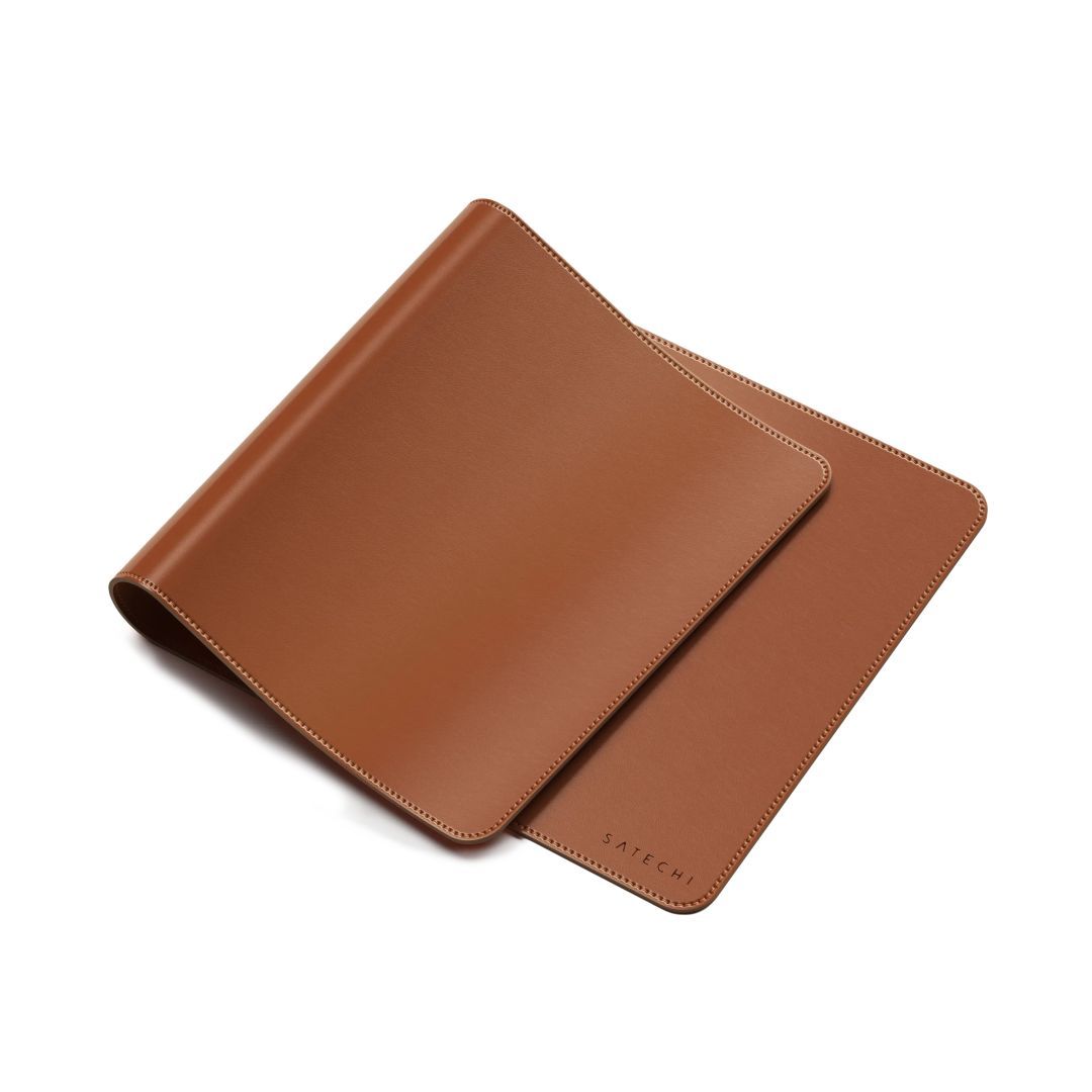 Satechi Vegan-Leather Premium Desk Mat Brown