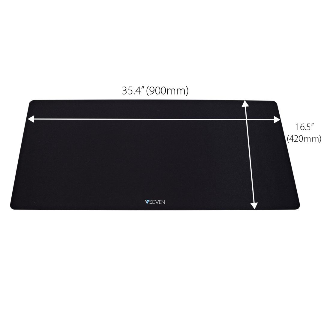 V7 MP04BLK XL Antimicrobial Desk Mat Egérpad Black