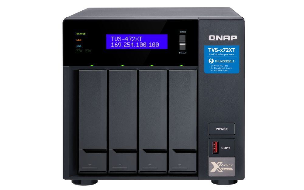 QNAP NAS TVS-472XT-I3-4G (4GB) (4xHDD + 2xM.2 SSD)