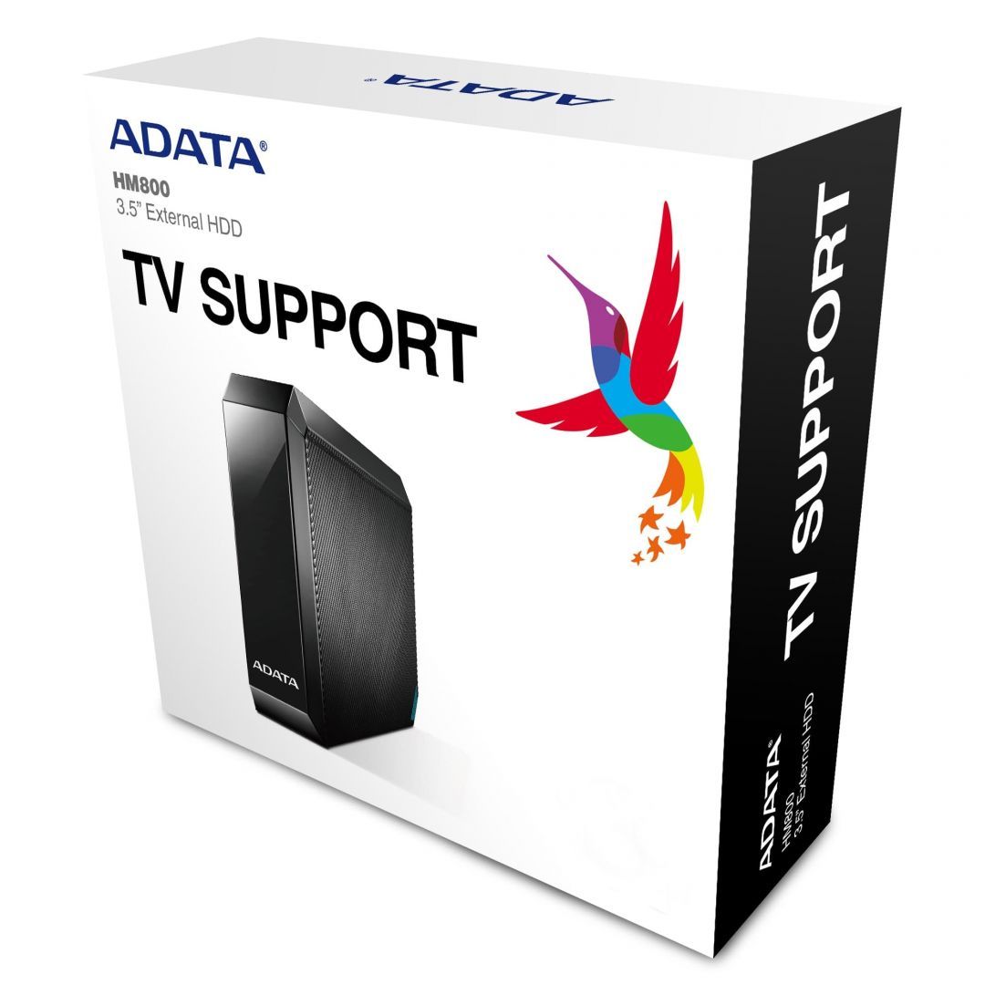 A-Data 4TB 3,5" USB3.2 HM800 Black