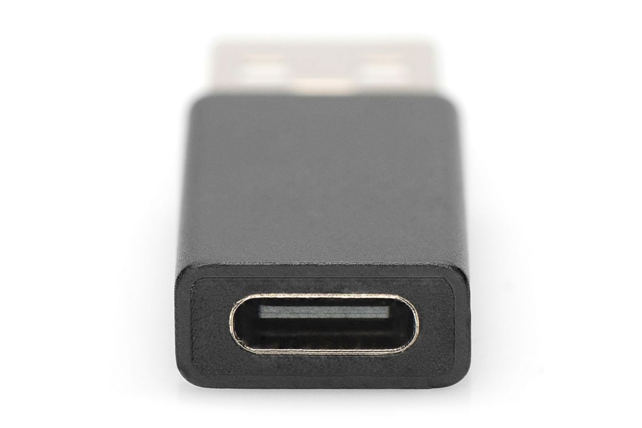 Digitus USB Type-C male/famale adapter Black Digitus USB Type-C male/famale adapter Black