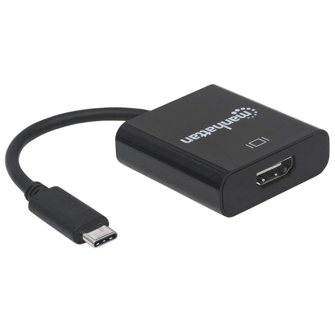 Manhattan USB-C Male to HDMI Female Adapter Black