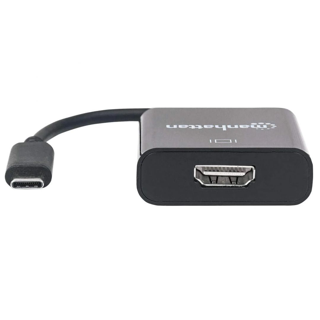 Manhattan USB-C Male to HDMI Female Adapter Black