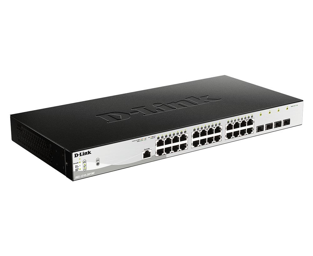 D-Link DGS-1210-28P/ME 28-Port Gigabit PoE Metro Ethernet Switch