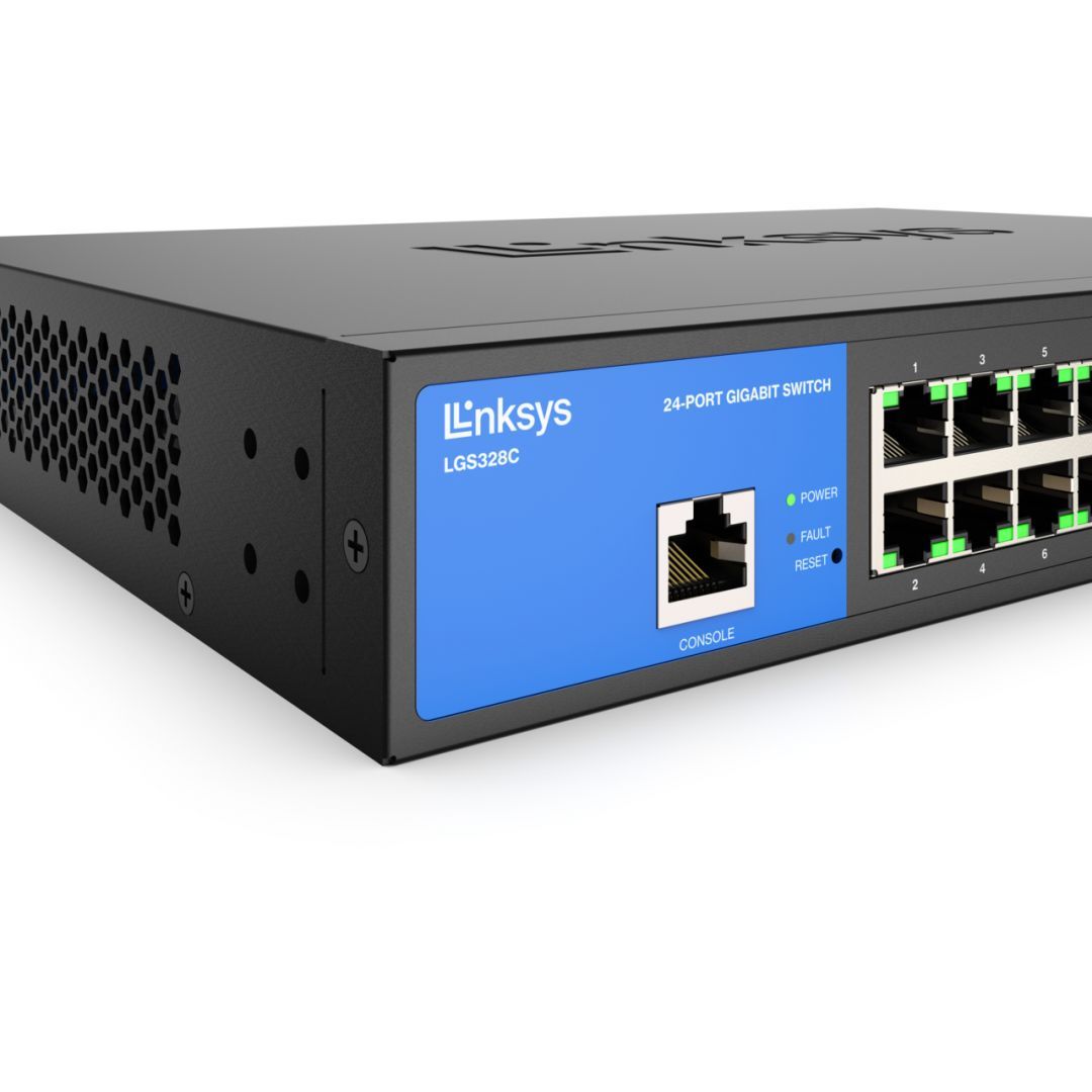 Linksys LGS328PC 24-Port Managed Gigabit Ethernet Switch with 4 10G SFP+ Uplinks