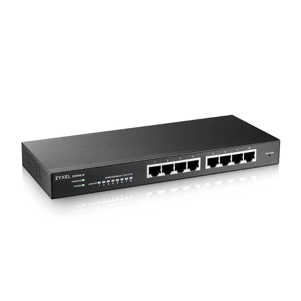 ZyXEL GS1915-8 8-port GbE Smart Managed Switch