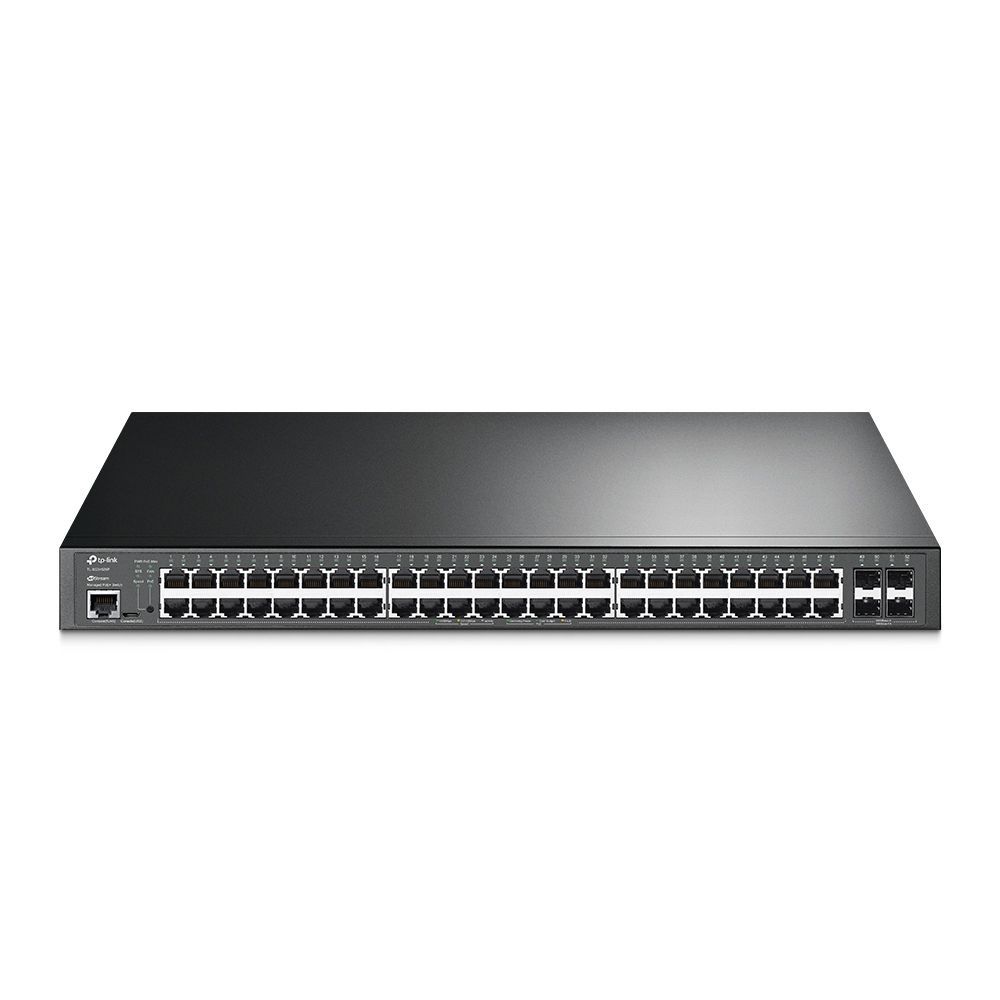 TP-Link TL-SG3452XP JetStream 52-Port Gigabit + 4-Port 10GE SFP+ L2+ Managed switch 48-Port PoE+ TP-Link TL-SG3452XP JetStream 52-Port Gigabit + 4-Port 10GE SFP+ L2+ Managed switch 48-Port PoE+