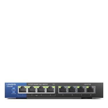 Linksys LGS108P 8-Port Business Desktop Gigabit PoE+ Switch