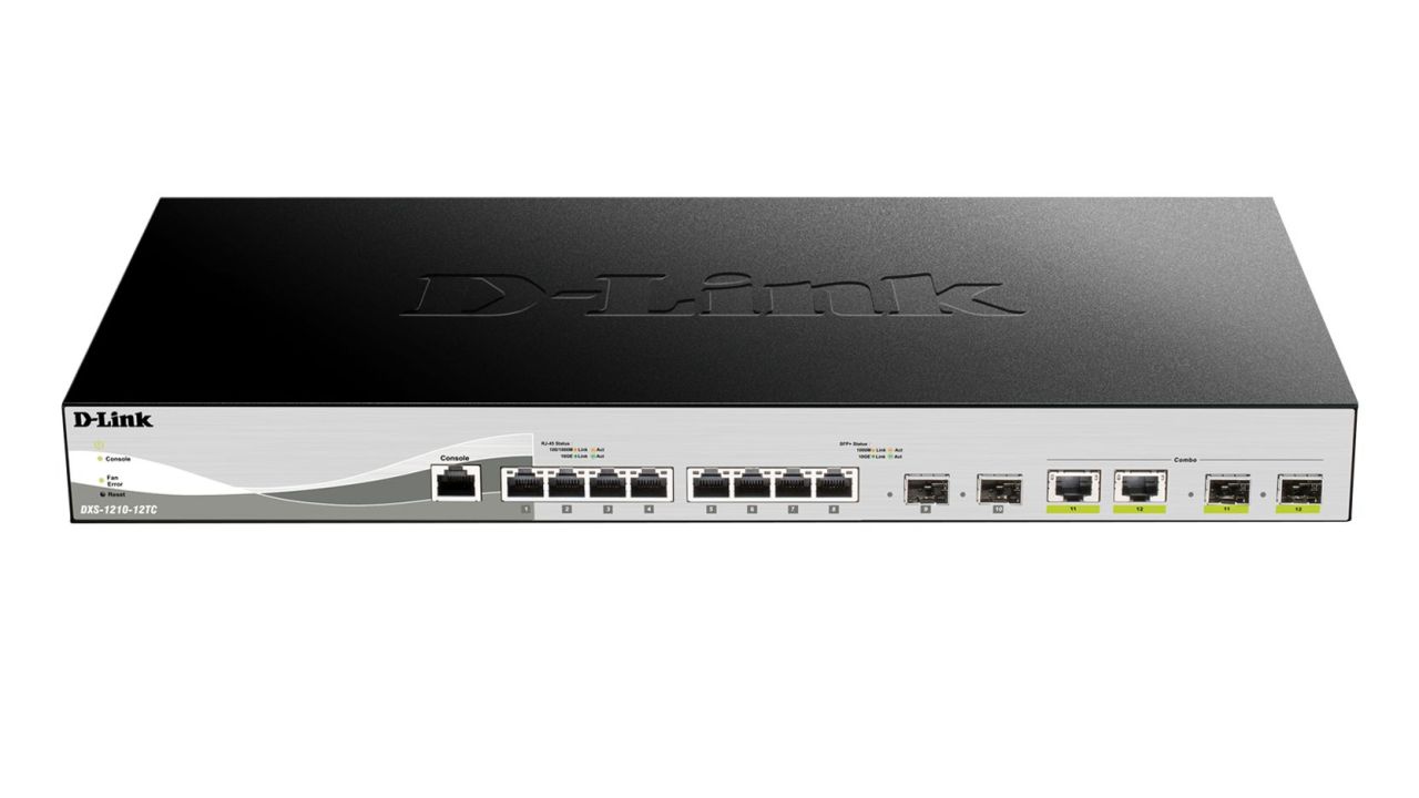 D-Link DXS-1210-12TC 12-Port 10GBASE-T Web Smart Switch including 2 SFP