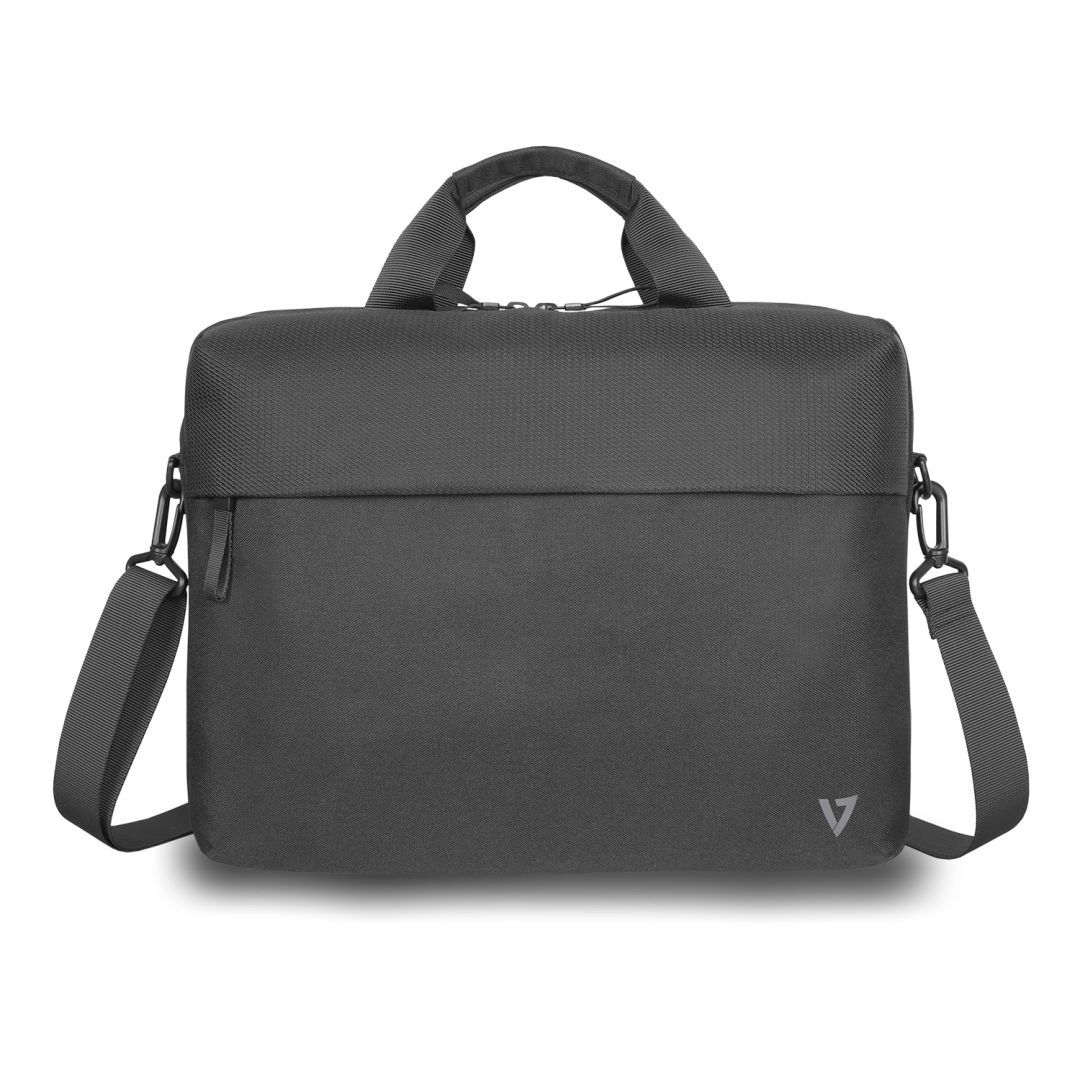 V7 CTP14-ECO2 Eco-Friendly Topload Briefcase Laptop Case 14" Black