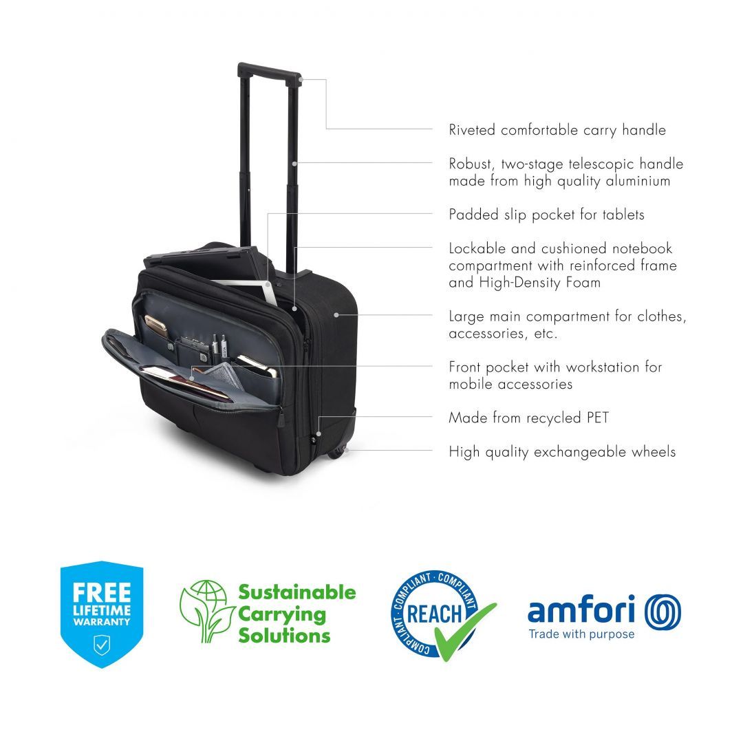 Dicota Laptop Roller Eco Multi Scale 15,6" Black Dicota Laptop Roller Eco Multi Scale 15,6" Black