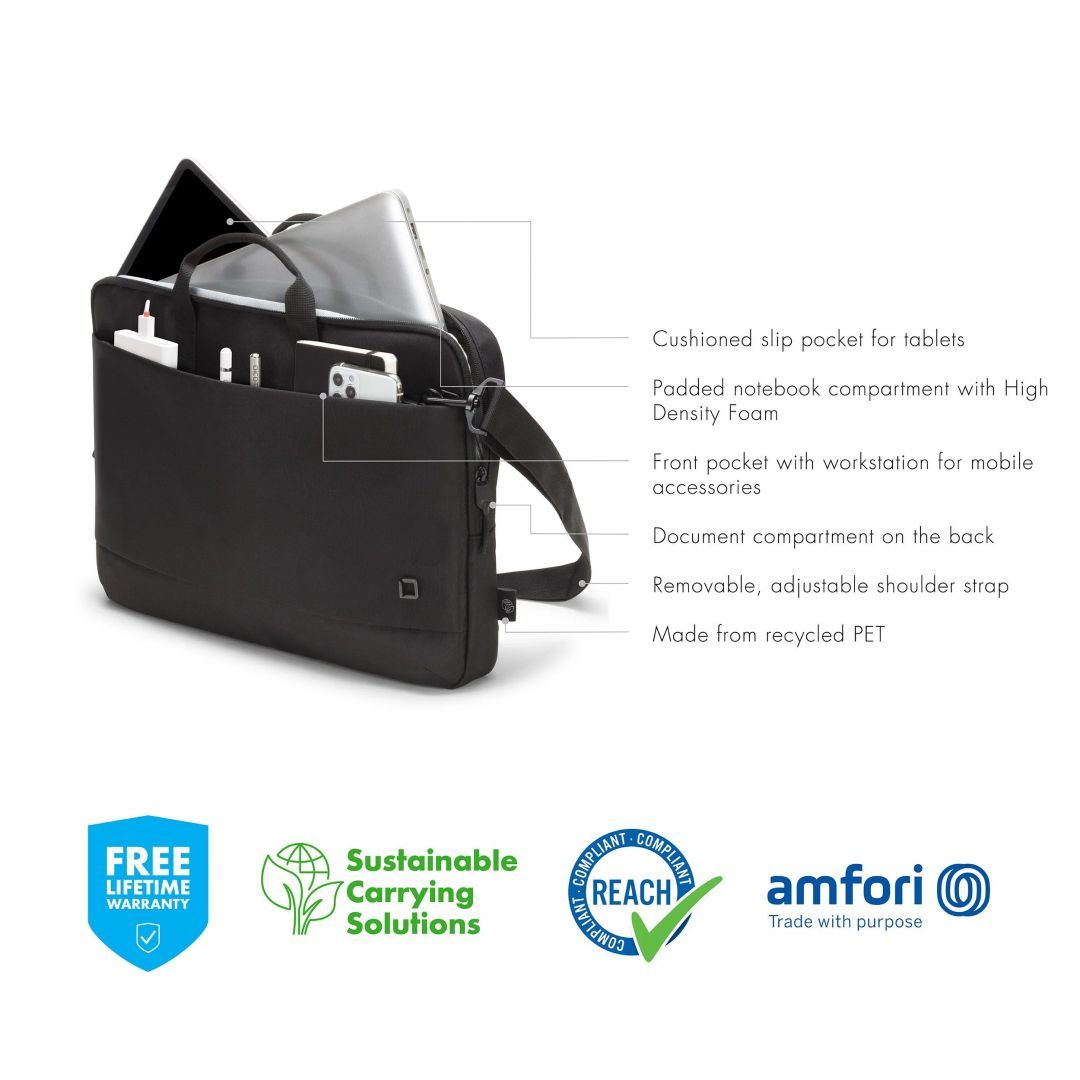 Dicota Laptop Case Slim Eco Motion 13,3" Black Dicota Laptop Case Slim Eco Motion 13,3" Black