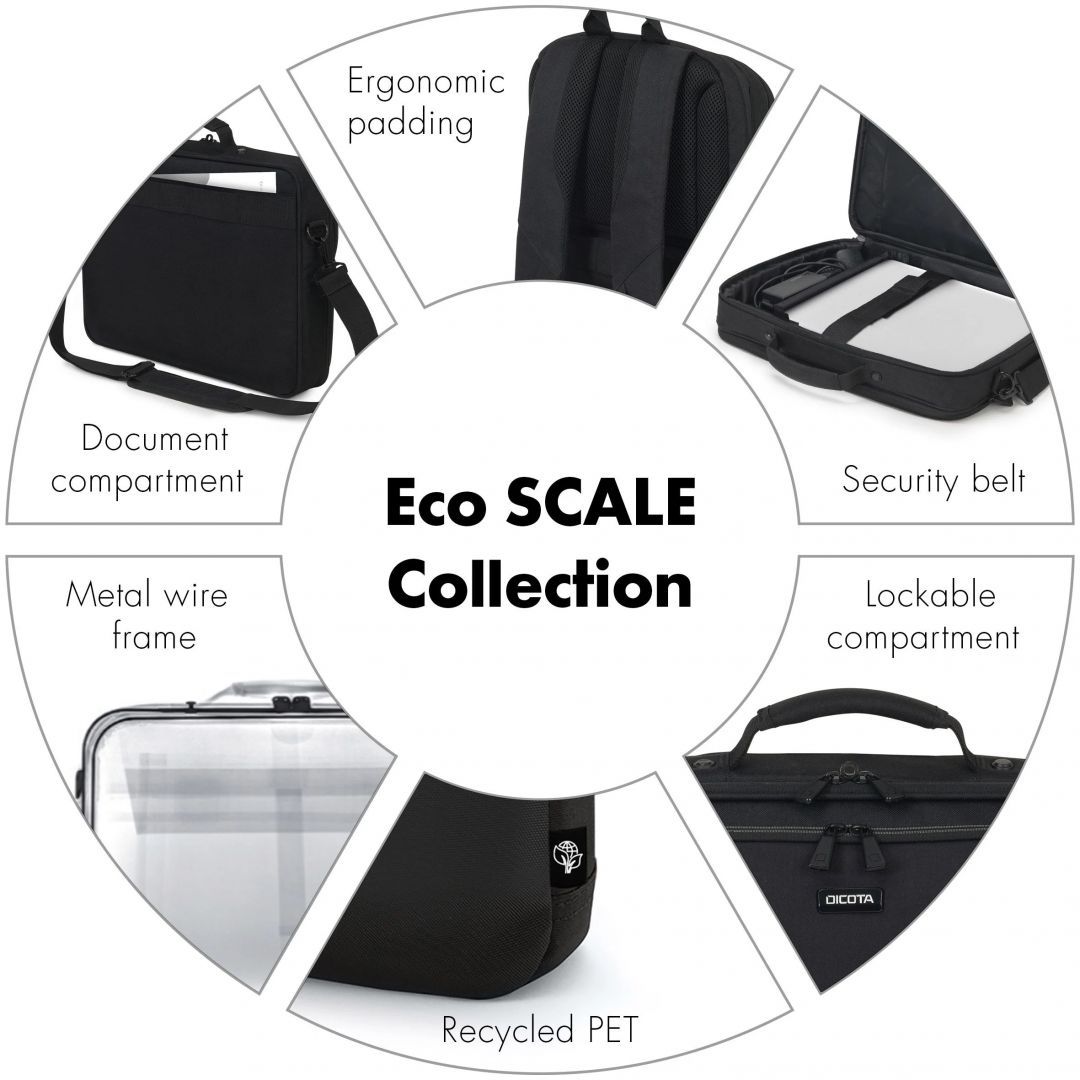 Dicota Laptop Backpack Eco Scale 15,6" Black Dicota Laptop Backpack Eco Scale 15,6" Black