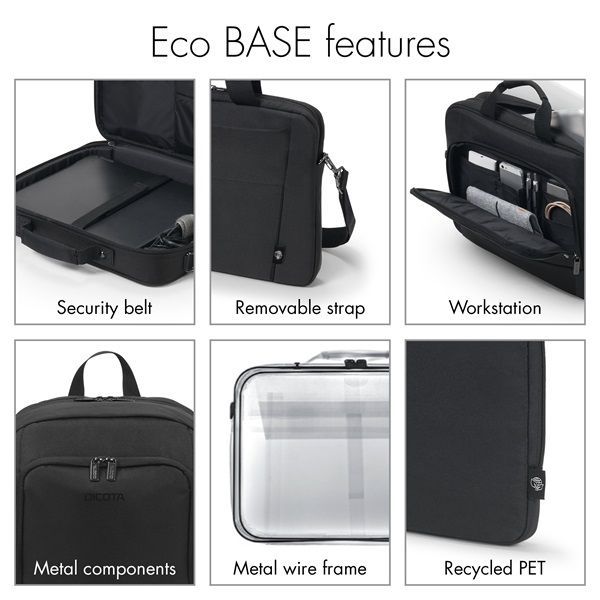 Dicota Eco Multi Base Notebook Bag 14,1" Black Dicota Eco Multi Base Notebook Bag 14,1" Black