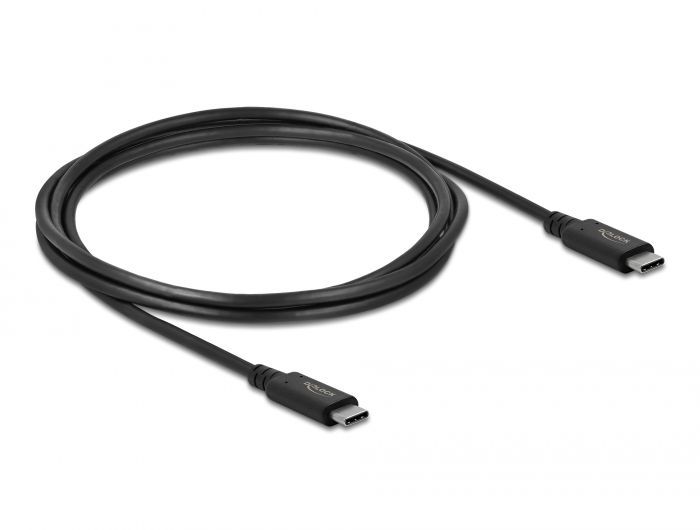 DeLock USB4 20 Gbps Cable 2m Black DeLock USB4 20 Gbps Cable 2m Black