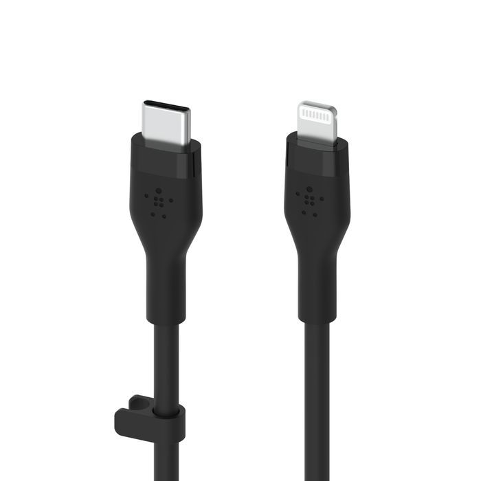 Belkin BoostCharge Flex USB-C Cable with Lightning Connector 1m Black Belkin BoostCharge Flex USB-C Cable with Lightning Connector 1m Black