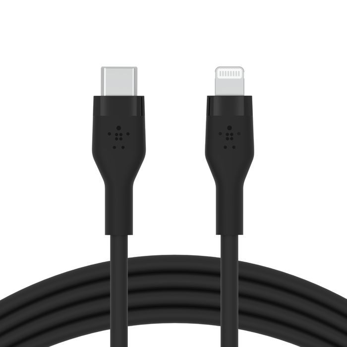 Belkin BoostCharge Flex USB-C Cable with Lightning Connector 1m Black Belkin BoostCharge Flex USB-C Cable with Lightning Connector 1m Black