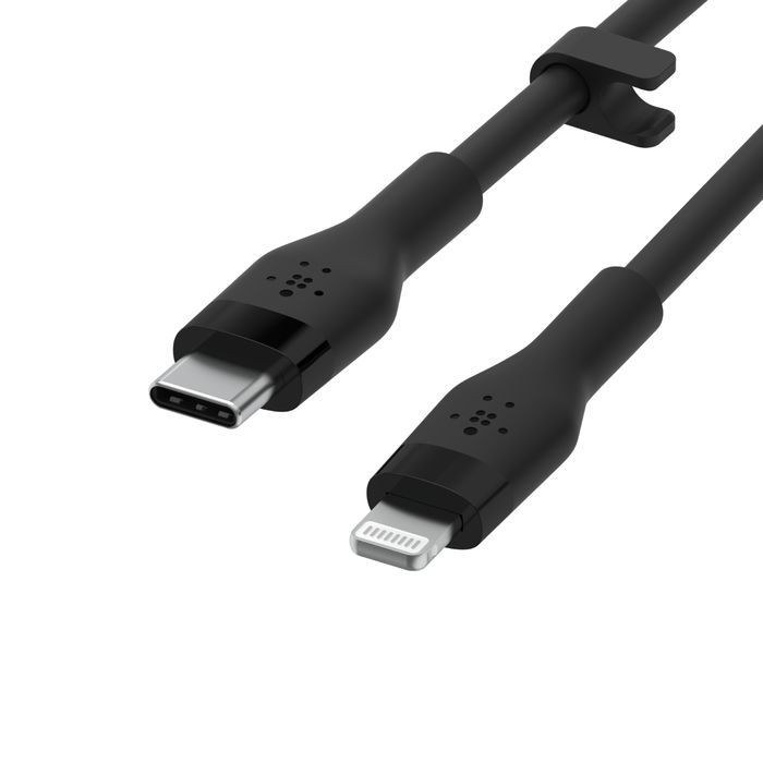 Belkin BoostCharge Flex USB-C Cable with Lightning Connector 1m Black Belkin BoostCharge Flex USB-C Cable with Lightning Connector 1m Black