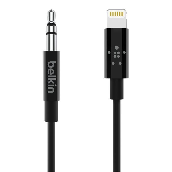 Belkin 3.5 mm Audio Cable With Lightning Connector 0,9m Black Belkin 3.5 mm Audio Cable With Lightning Connector 0,9m Black