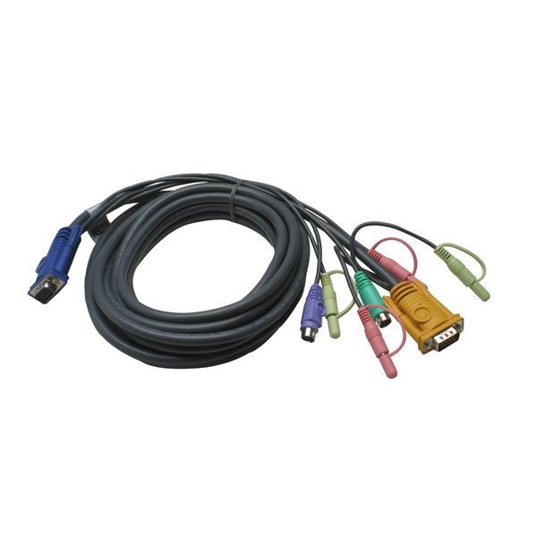 ATEN PS/2 KVM Cable with 3 in 1 SPHD and Audio 5m Black