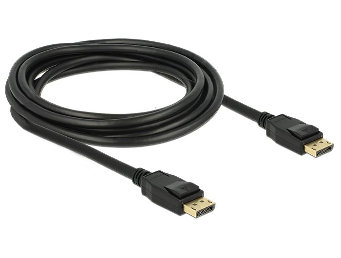 DeLock Cable Displayport 1.2 male > Displayport male 4K 3m DeLock Cable Displayport 1.2 male > Displayport male 4K 3m