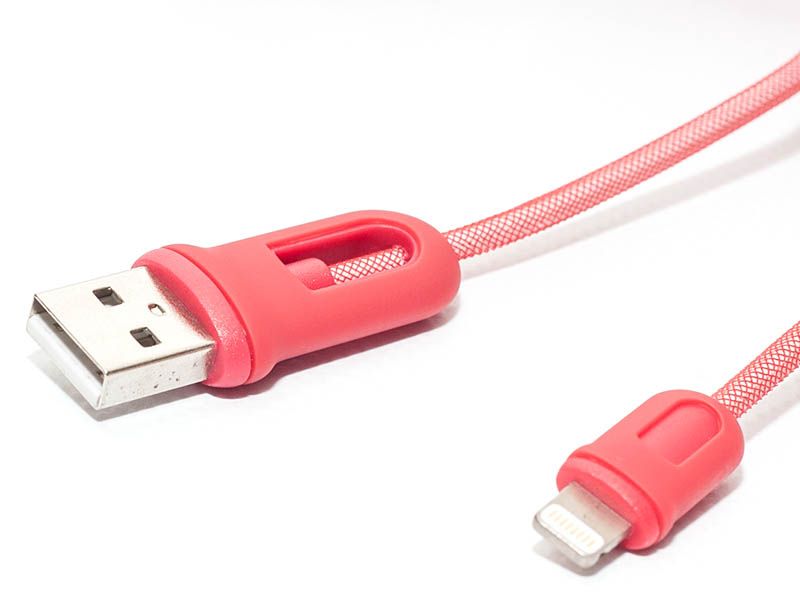 Skydigital SKY-391D MFi-Lightning USB kábel 1m Red