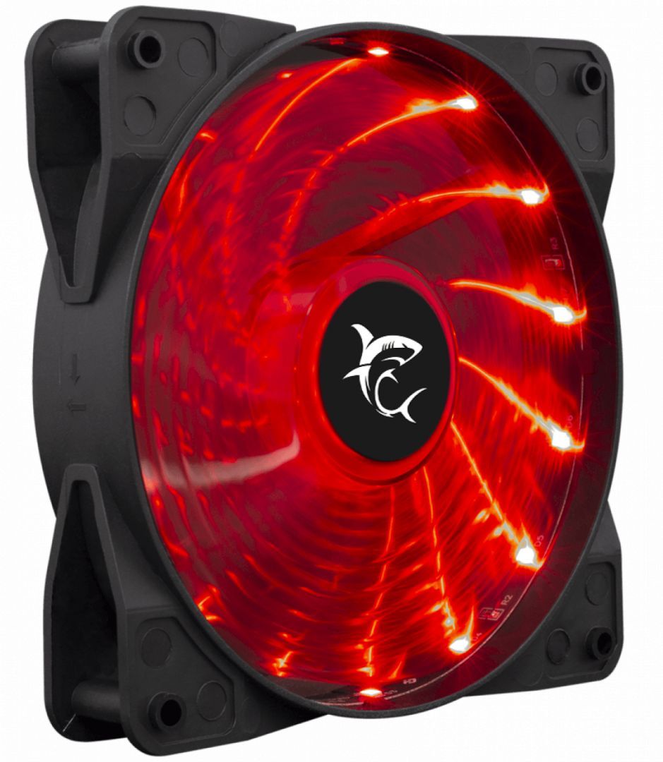 White Shark Impulse LED Fan Red