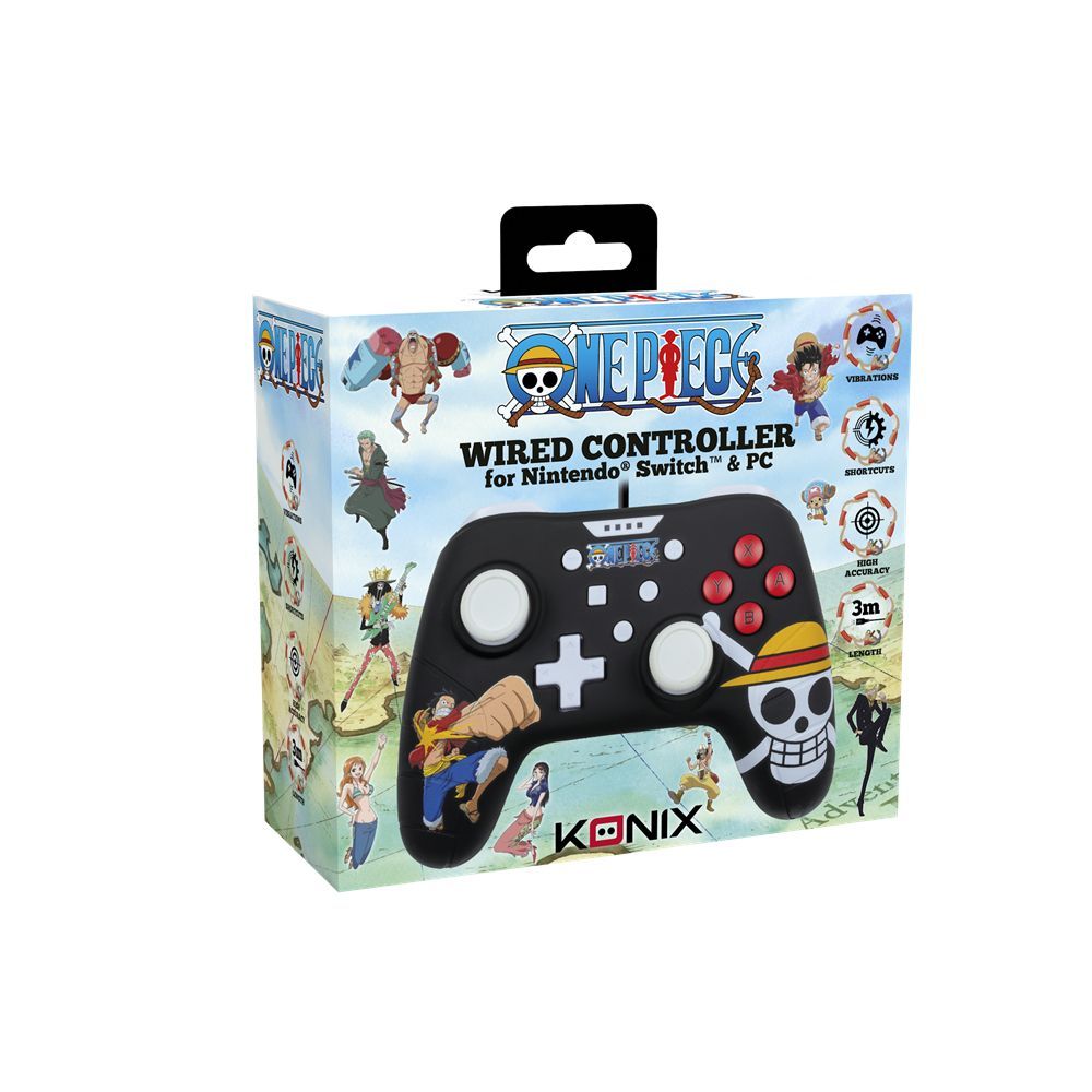 KONIX One Piece USB Gamepad Black