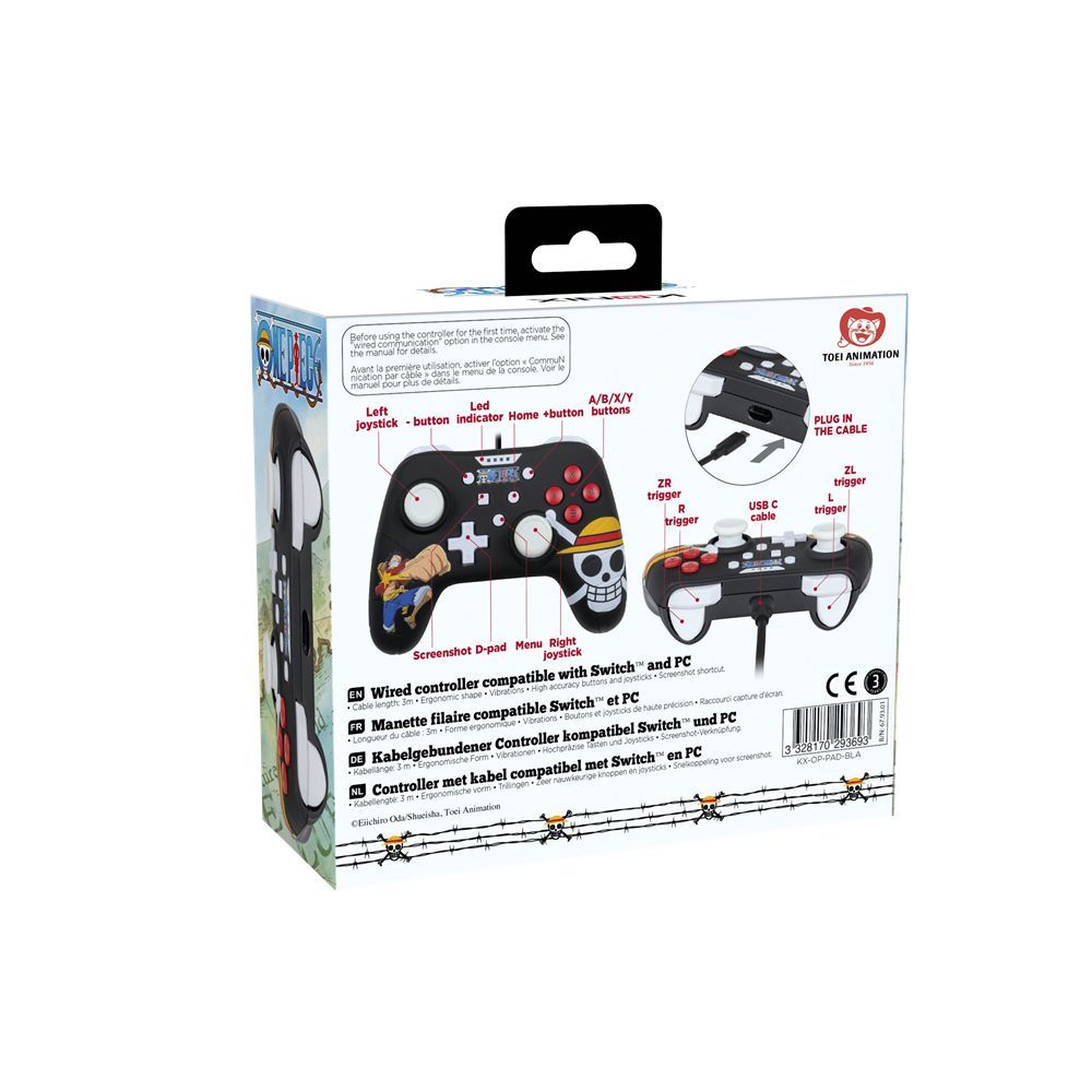 KONIX One Piece USB Gamepad Black