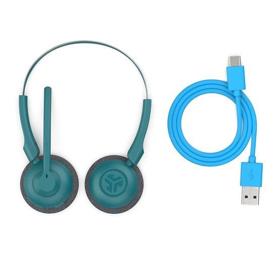 JLab Go Work Pop On-Ear Bluetooth Headset Teal