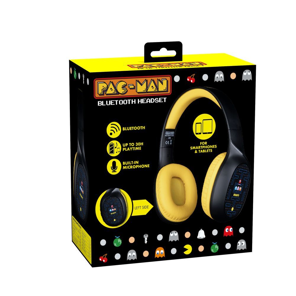 KONIX Pac-Man Bluetooth Headset Black/Yellow