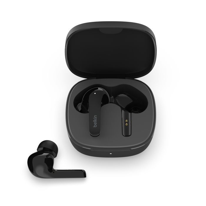 Belkin SoundForm Flow Noise Cancelling Earbuds Headset Black Belkin SoundForm Flow Noise Cancelling Earbuds Headset Black
