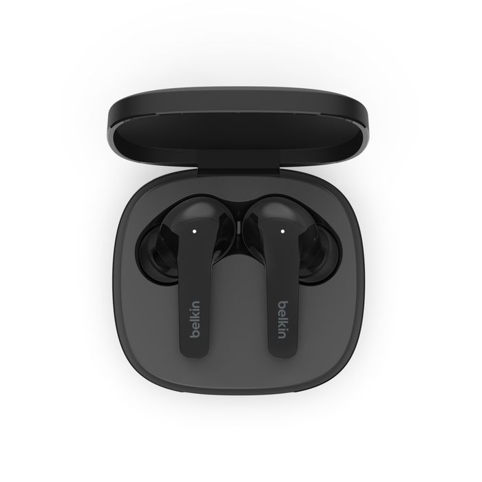 Belkin SoundForm Flow Noise Cancelling Earbuds Headset Black Belkin SoundForm Flow Noise Cancelling Earbuds Headset Black