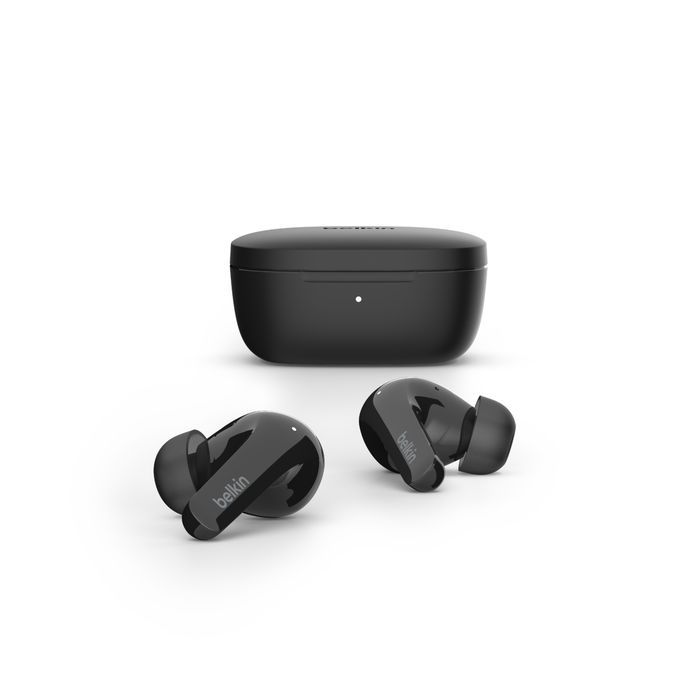 Belkin SoundForm Flow Noise Cancelling Earbuds Headset Black Belkin SoundForm Flow Noise Cancelling Earbuds Headset Black