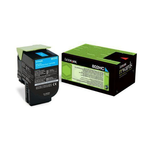 Lexmark 802HC Cyan toner Lexmark 802HC Cyan toner