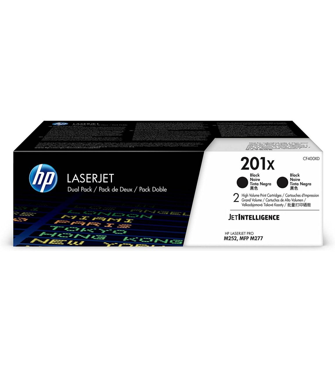 HP CF400XD (201X) 2-pack Black toner HP CF400XD (201X) 2-pack Black toner