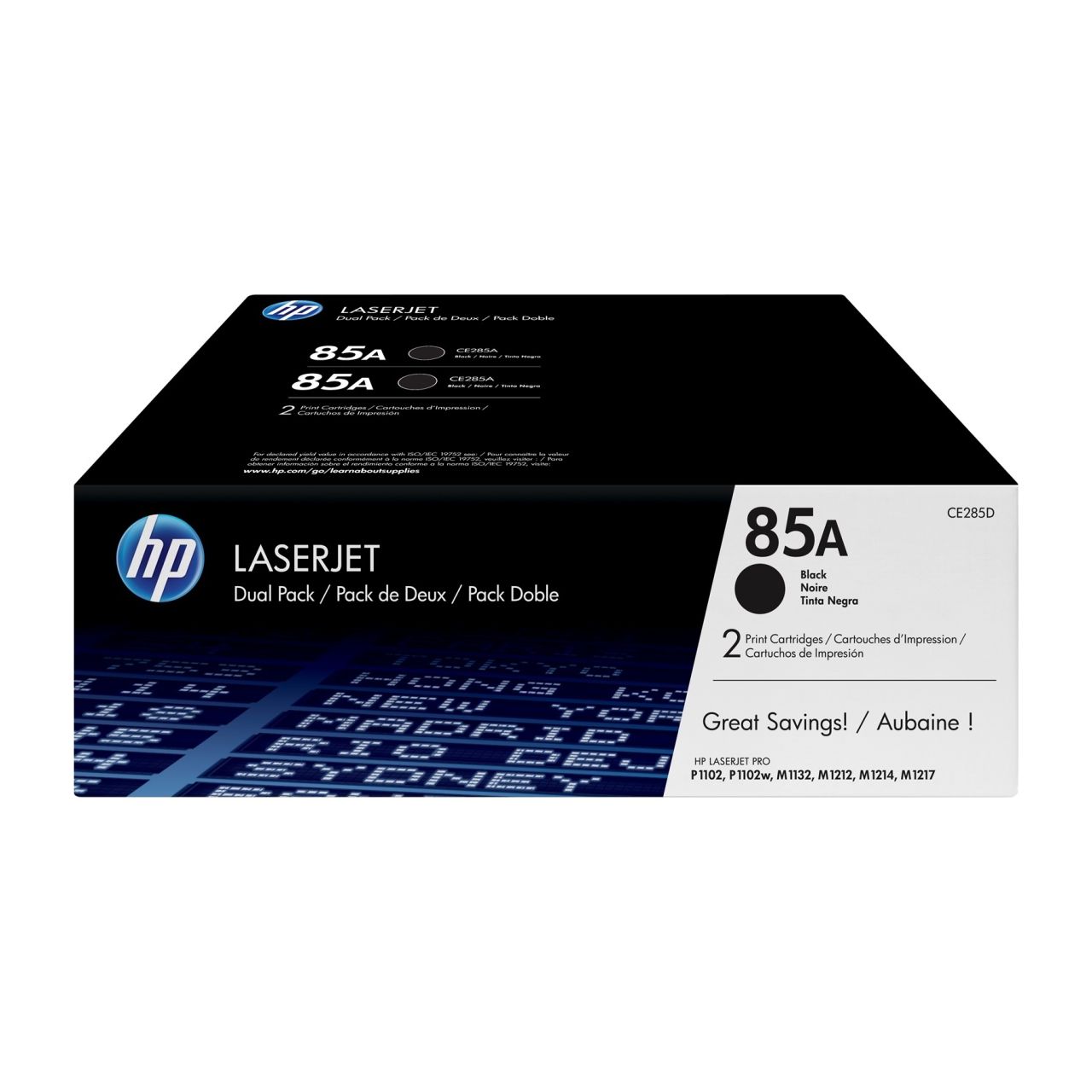 HP CE285AD (85A) 2-pack Black toner HP CE285AD (85A) 2-pack Black toner