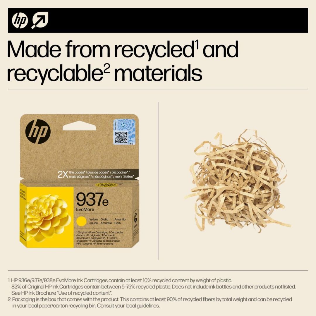 HP 937e Yellow tintapatron HP 937e Yellow tintapatron