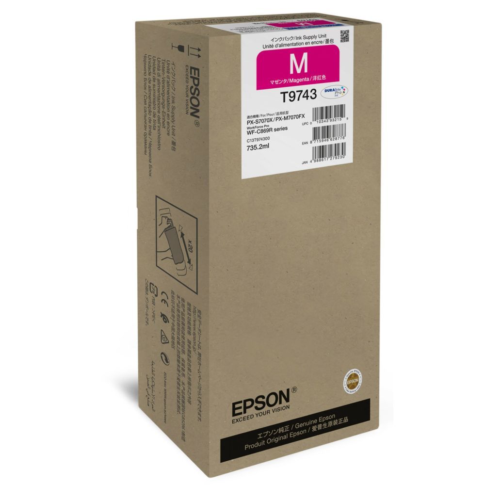 Epson T9743 (XXL) Magenta tintapatron Epson T9743 (XXL) Magenta tintapatron