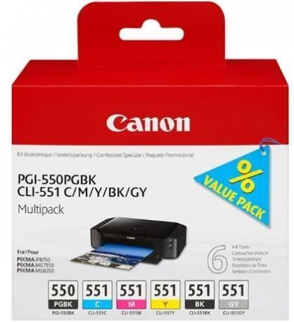 Canon PGI-550/CLI-551 Multipack tintapatron Canon PGI-550/CLI-551 Multipack tintapatron