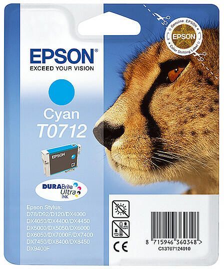 Epson T0712 Cyan tintapatron Epson T0712 Cyan tintapatron