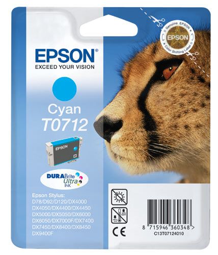 Epson T0712 Cyan tintapatron Epson T0712 Cyan tintapatron