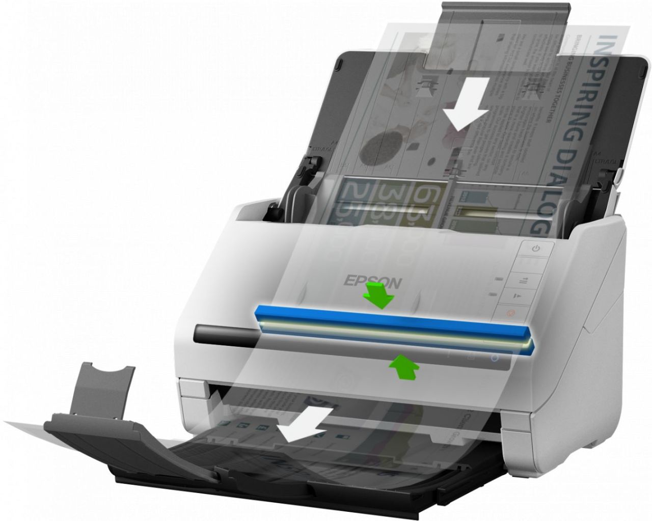 Epson WorkForce DS-530II Lapáthúzos Szkenner White