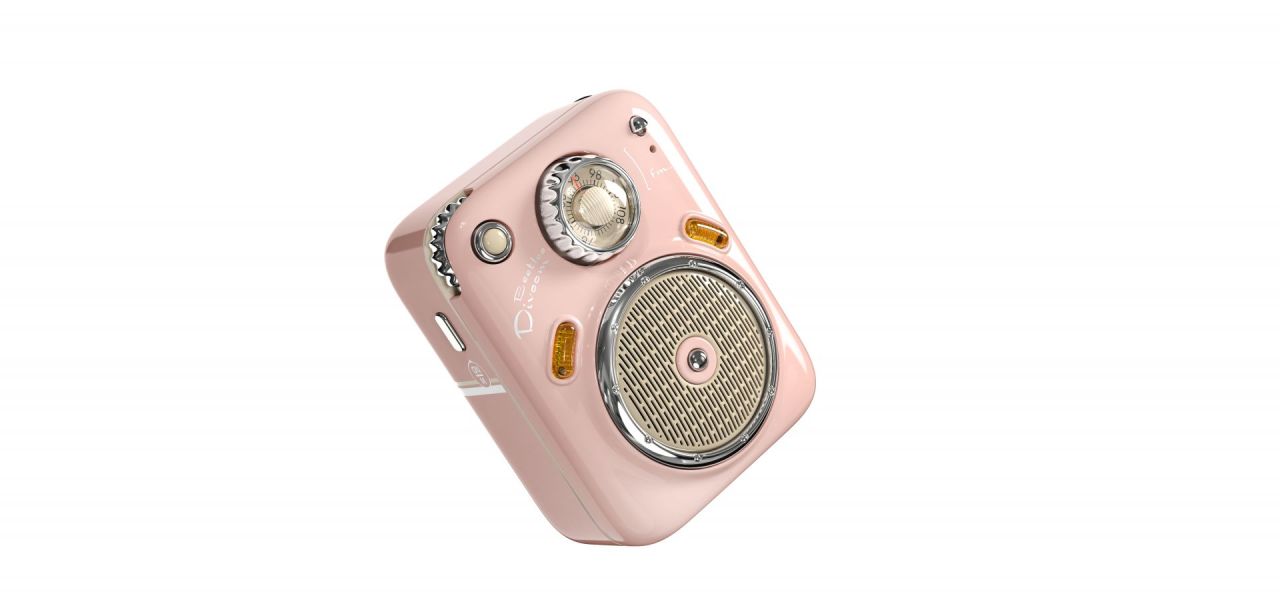 Divoom Beetles-FM Bluetooth Speaker Pink