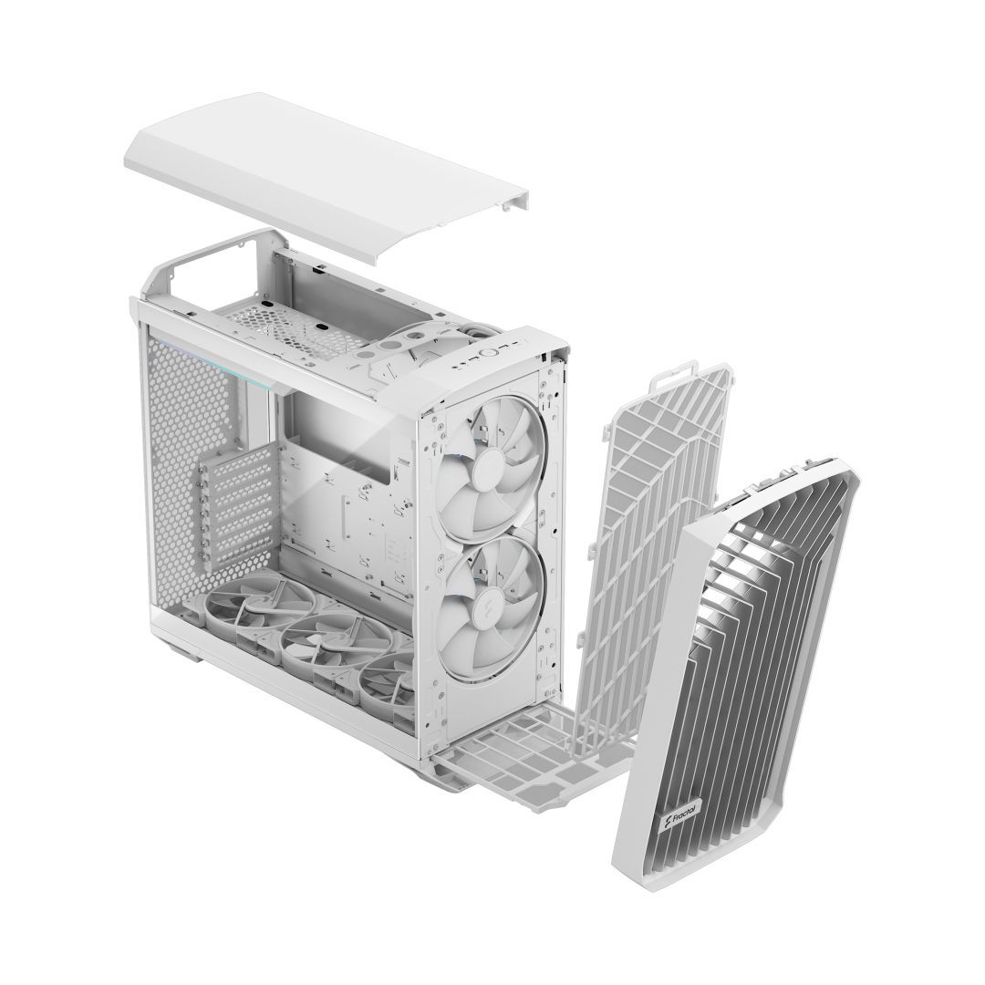 Fractal Design Torrent RGB Tempered Glass White TG clear tint