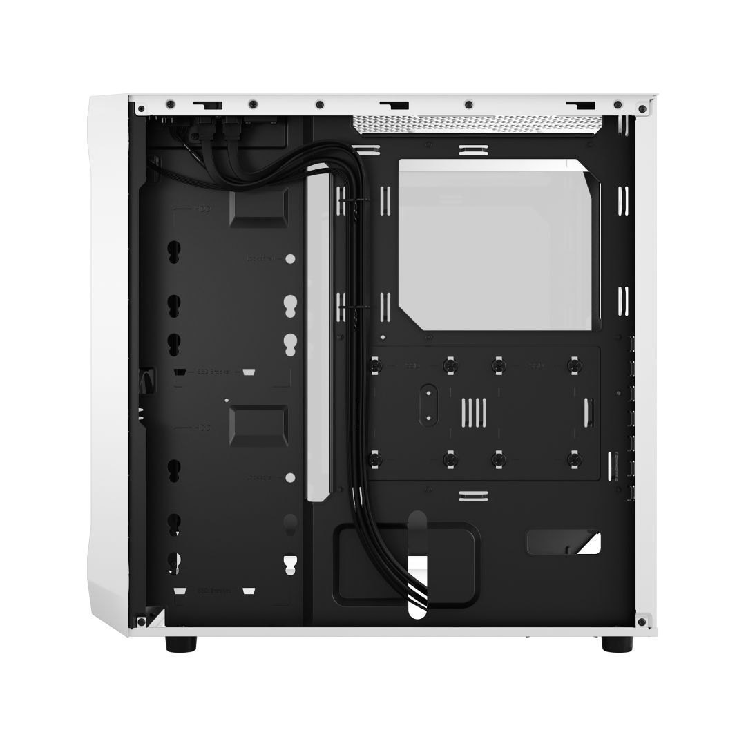 Fractal Design Focus 2 RGB Tempered Glass White TG Clear Tint