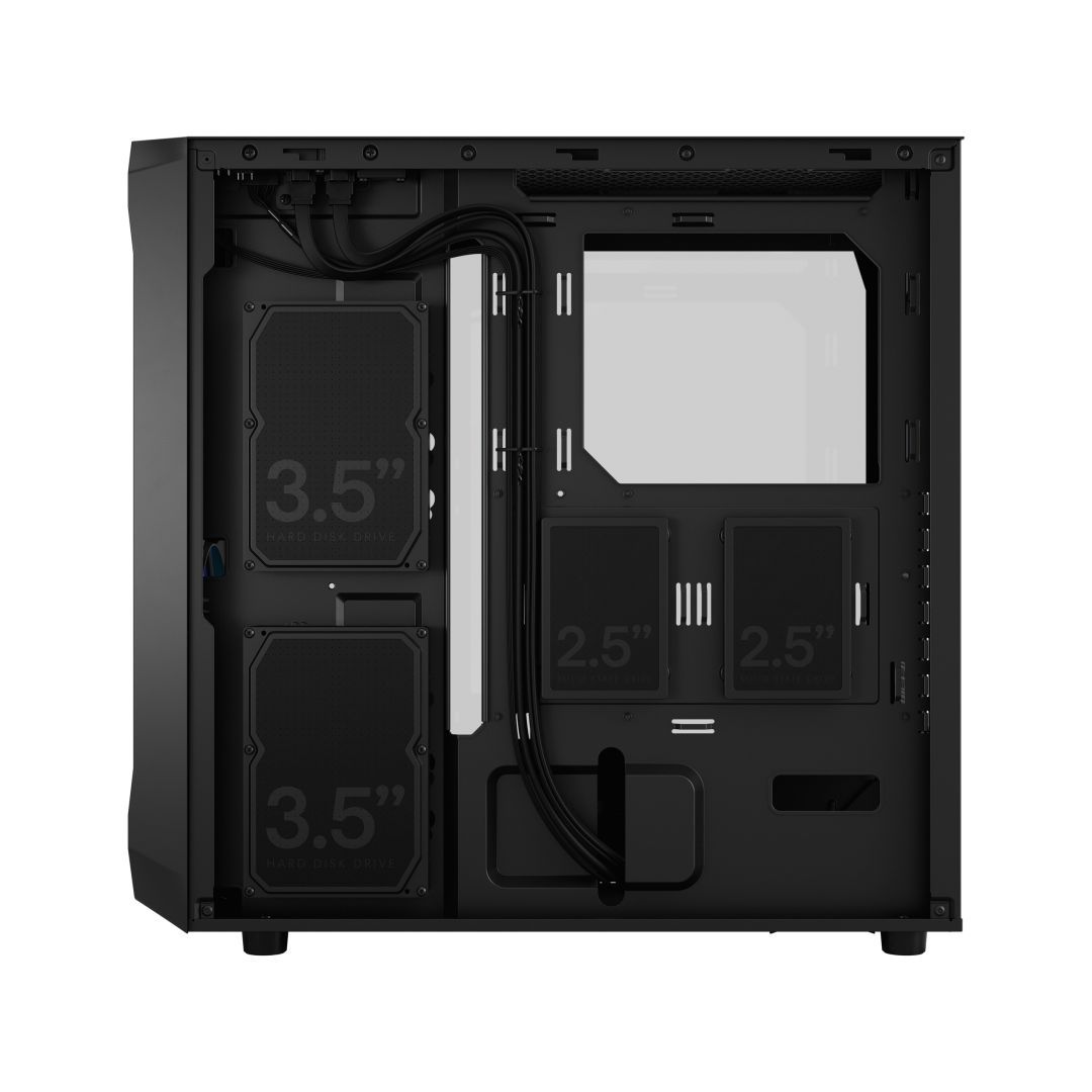 Fractal Design Focus 2 RGB Tempered Glass Black TG Clear Tint